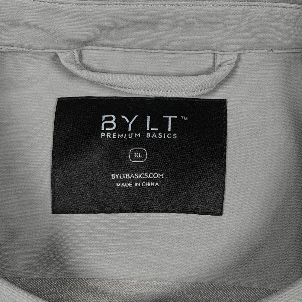 BYLT Tech Nylon Shirt Jacket Mens XL Gray Storm Shacket TN_SHRT_JKT_STG_XL - Picture 5 of 15